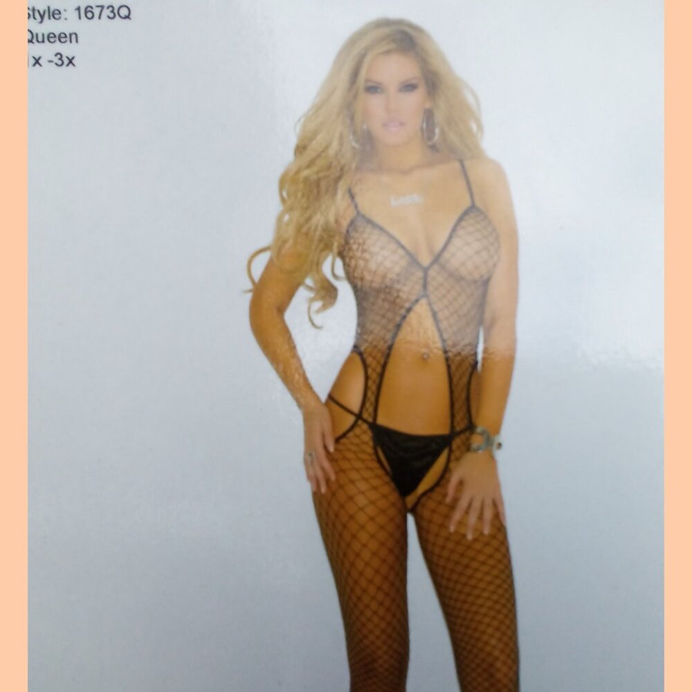Queen size leg ave body suit
